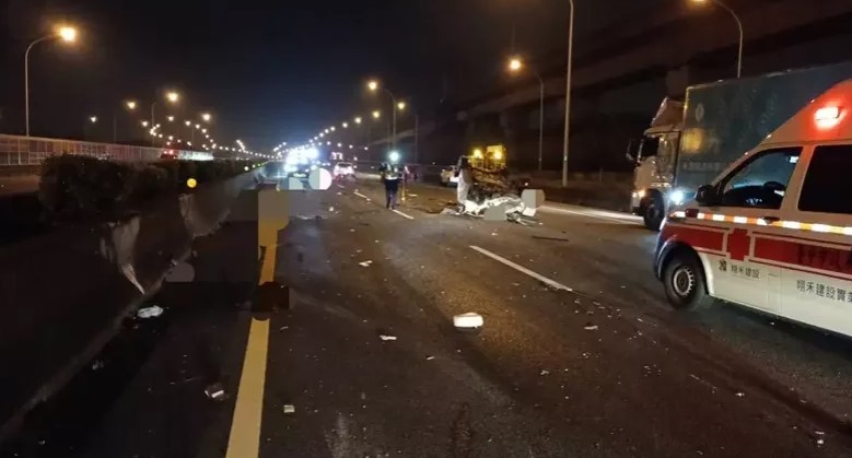 國道台中路段2死1傷
