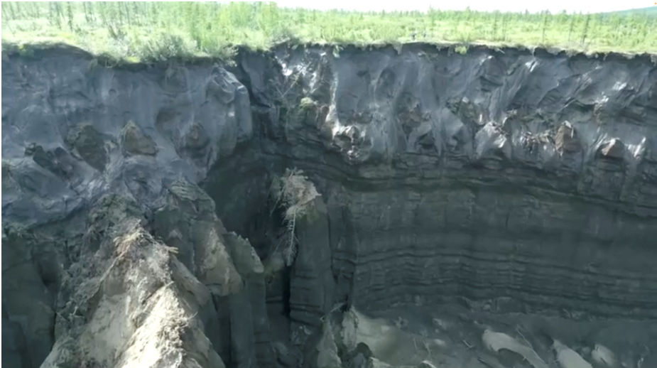 俄羅斯最大永凍土融坑擴大，專家警告或加劇全球暖化