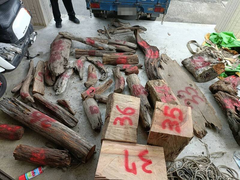 杜蘇芮颱風期間漂流木偷盜事件，警方展開追查並查扣珍貴木材
