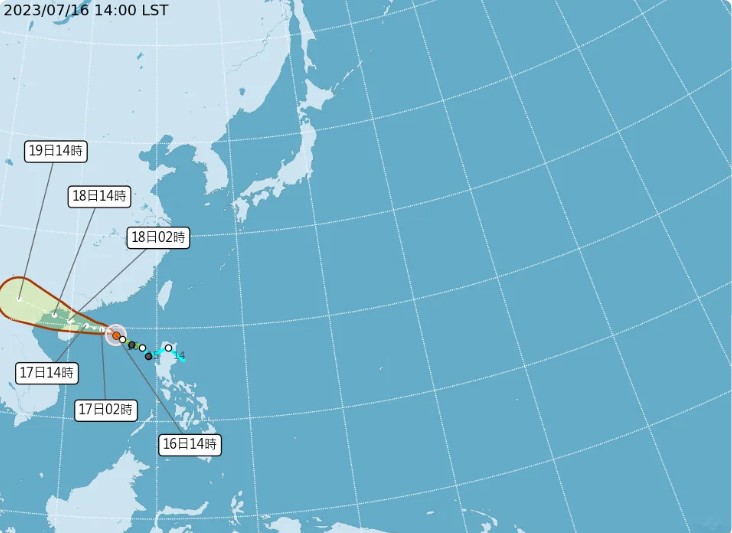 颱風泰利預計登陸中國大陸，廣東等地面臨特大暴雨警報