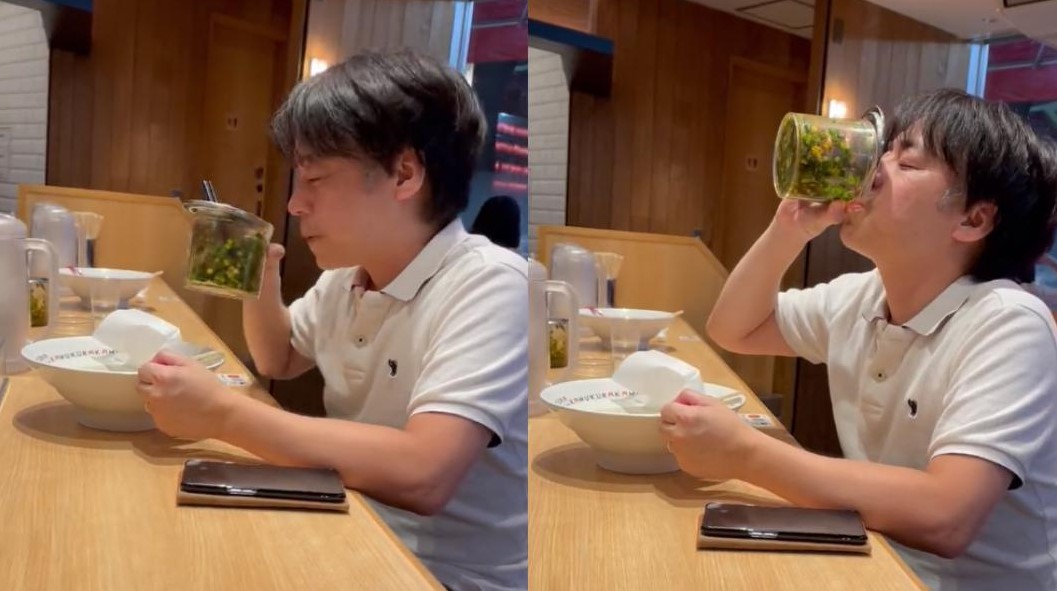 日本拉麵店驚見顧客直接飲用公用調料，引發關注與困惑